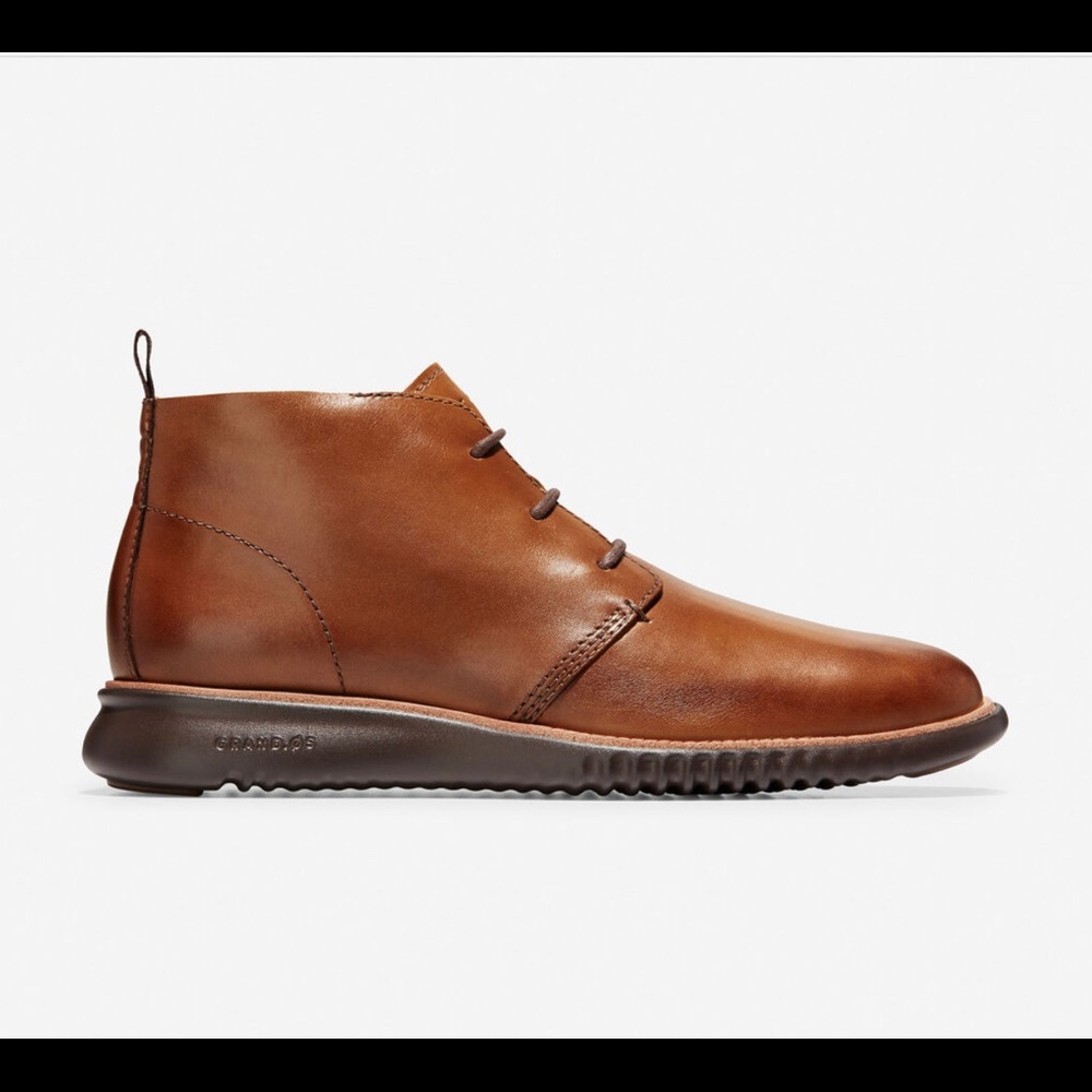 Cole Haan Mens 9M Chukka Sneaker Leather Ankle Shoes Boots $320 retro